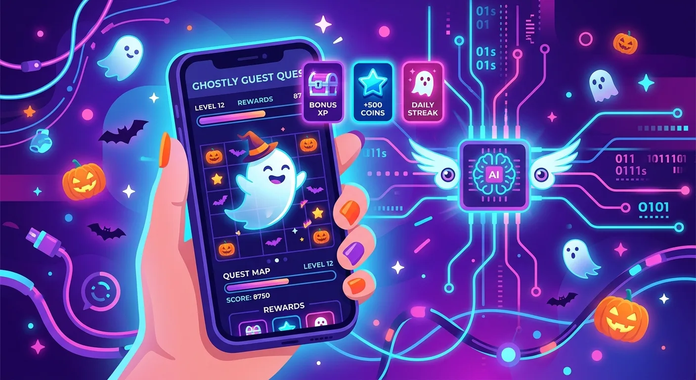 AI gamification minigame with Halloween theme on Zalo Mini App